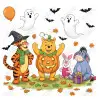 Halloween  Pooh Ghotst Pumpkin  DTF  Iron on Transfer  Halloween  Pooh Ghotst Pumpkin  DTF  Iron on Transfer