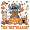 Halloween  Stitch Pumpkin  DTF  Iron on Transfer N6  Halloween  Stitch Pumpkin  DTF  Iron on Transfer N6