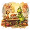 Happy Thanksgiving  Grinch DTF  Iron on Transfer 
