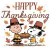 Happy Thanksgiving  Peanuts, Snoopy, Charlie Brown DTF  Iron on Transfer  Happy Thanksgiving  Peanuts, Snoopy, Charlie Brown DTF  Iron on Transfer