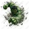 Hulk  DTF Iron on Transfer N6