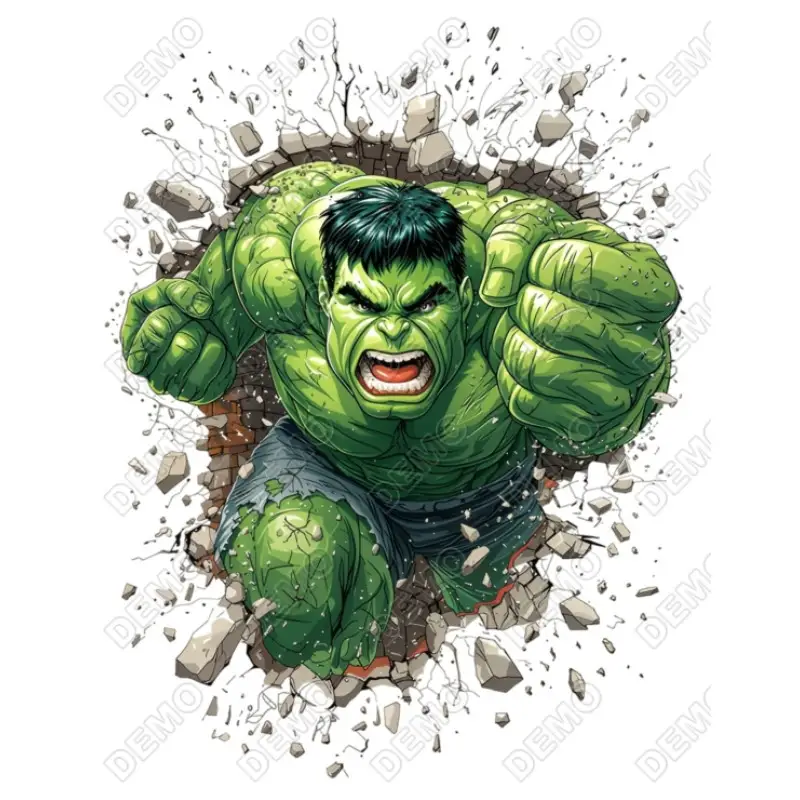 Hulk  DTF Iron on Transfer N9