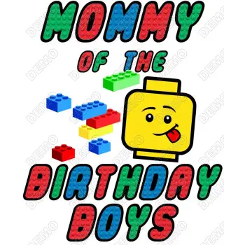 Lego Family Member  Birthday Custom  DTF  Iron on Transfer 