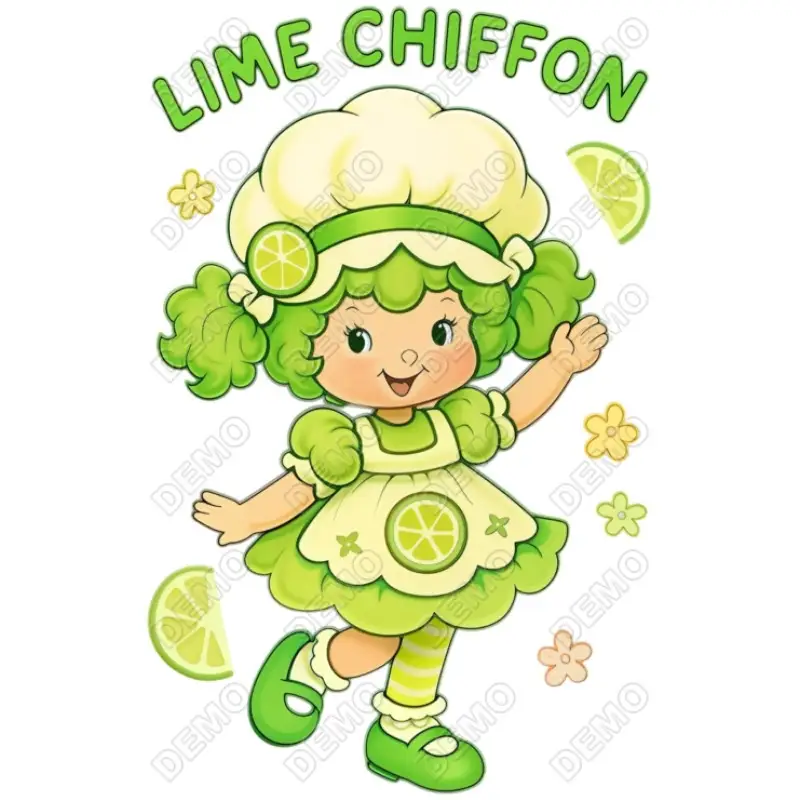 Lime Chiffon  DTF  Iron on Transfer