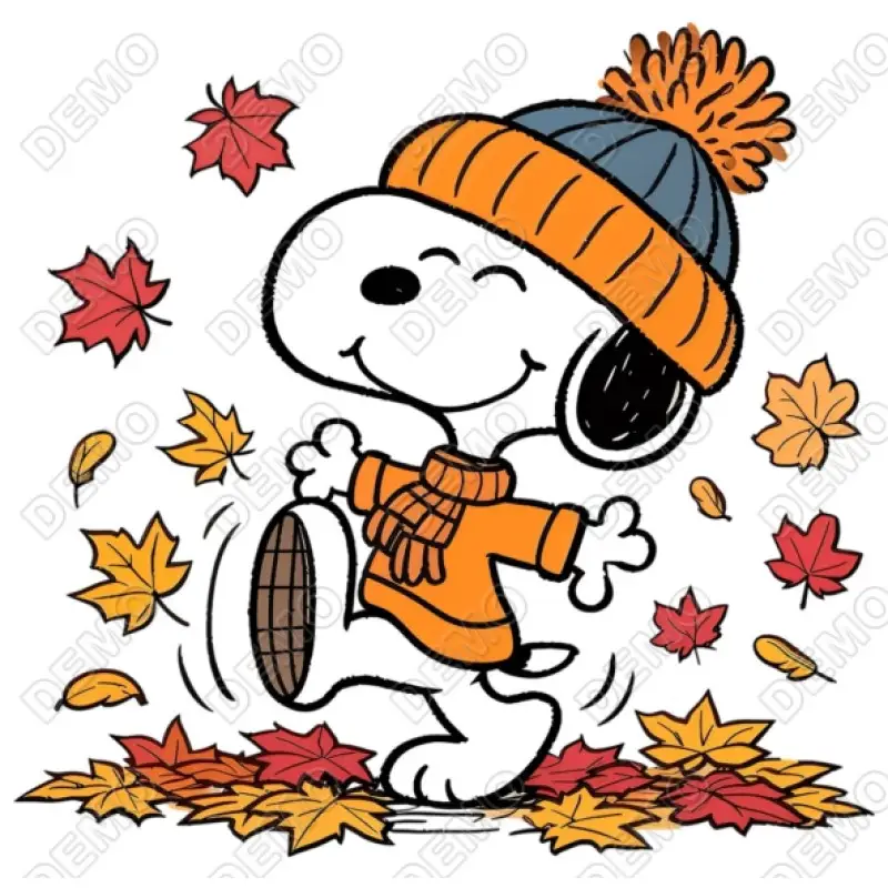 Peanuts  Fall Season DTF Iron on Transfer Peanuts  Fall Season DTF Iron on Transfer