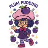 Plum Pudding DTF  Iron on Transfer  