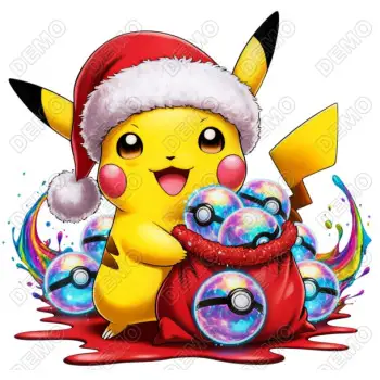 Pokemon  Christmas DTF  Iron on Transfer  N5