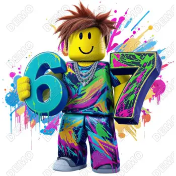 SIX SEVEN 67 DTF Iron on Transfer 