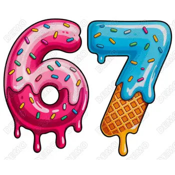 SIX SEVEN 67 DTF Iron on Transfer N2