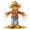 Scarecrows Thanksgiving  DTF Shirt Iron on Transfer 