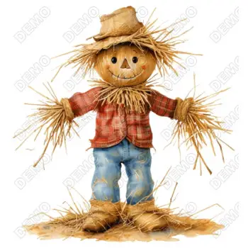Scarecrows Thanksgiving  DTF Shirt Iron on Transfer 