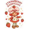 Strawberry Shortcake   DTF Iron on Transfer N4