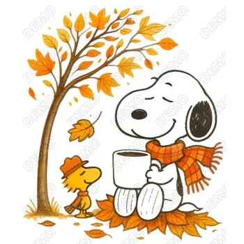 Thanksgiving  Fall Peanuts Snoopy DTF  Iron on Transfer 