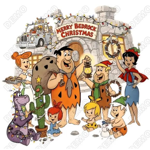 The Flintstones DTF Iron on Transfer