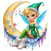 Tinker Bell  Elf DTF  Iron on Transfer  
