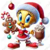 Tweety  Christmas DTF Iron on Transfer