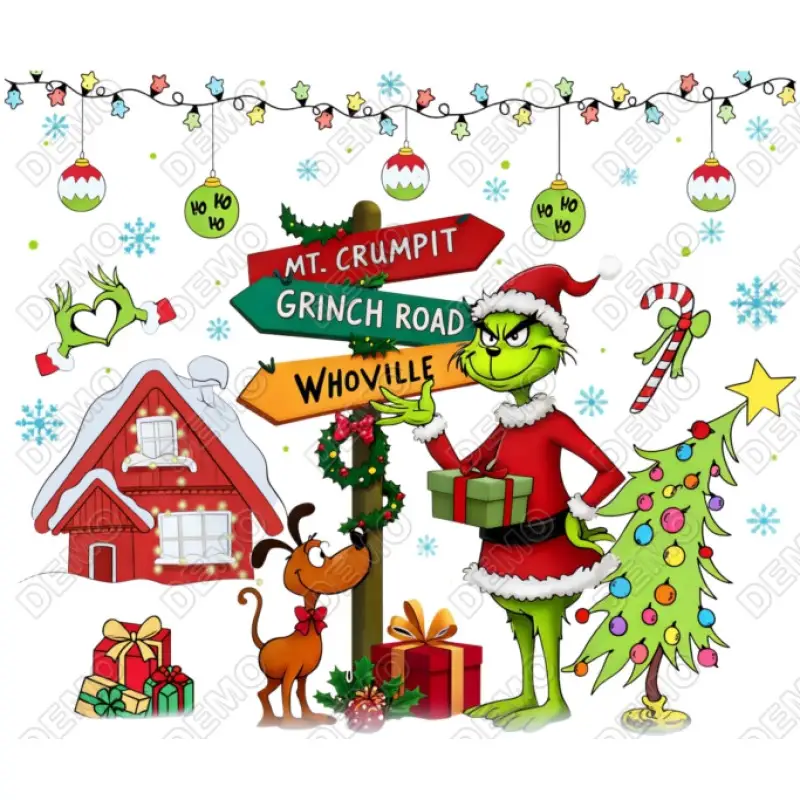 Whoville Mt Crumpit  Christmas DTF  Shirt Iron on Transfer
