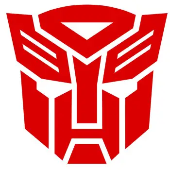 Autobot Logo Red Transformers DTF Shirt Iron on Transfer 