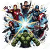Avengers Hulk Thor  DTF  Shirt Iron on Transfer 