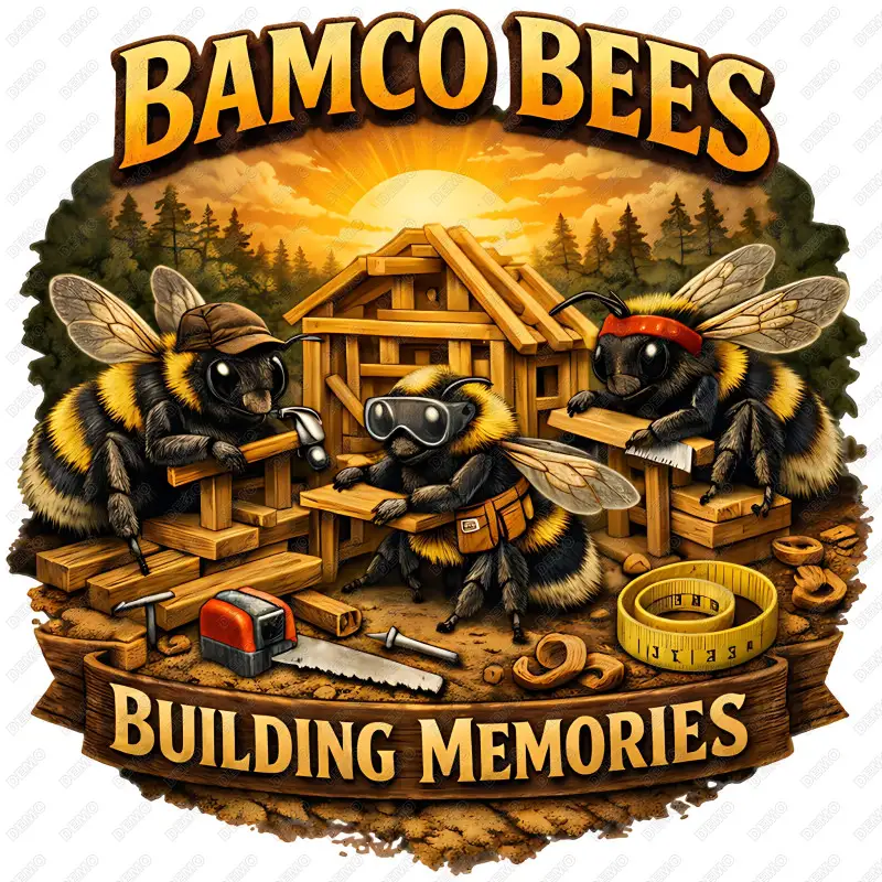 CUSTOM DESIGN - BAMCO BEES DTF Shirt Iron on Transfer