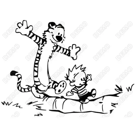 Calvin and Hobbes DTF Shirt Iron On Transfer N3