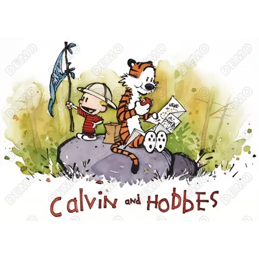 Calvin and Hobbes DTF Shirt Iron On Transfer N5