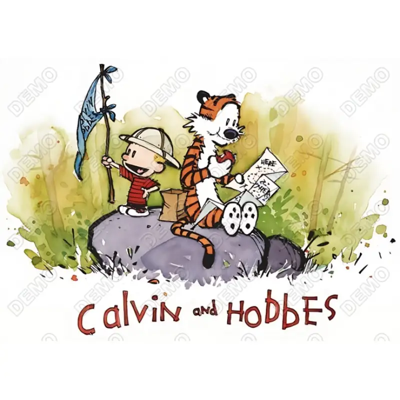 Calvin and Hobbes DTF Shirt Iron On Transfer N5
