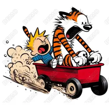 Calvin and Hobbes DTF Shirt Iron On Transfer N8