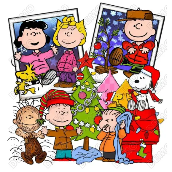 Charlie Brown Christmas  DTF  Iron on Transfer