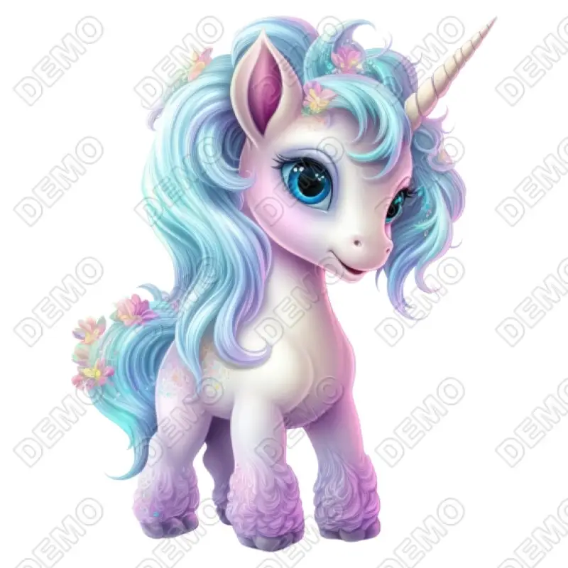 Cute Unicorn  DTF  Shirt Iron on Transfer