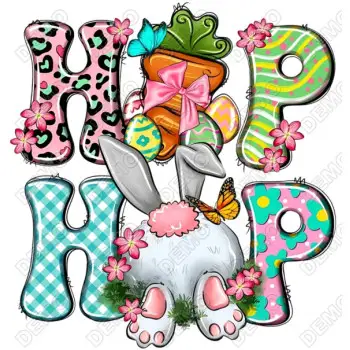 Easter Bunny DTF Iron On Transfer N33