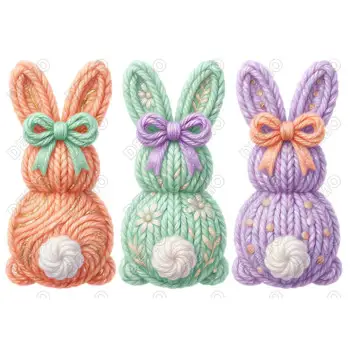 Easter Bunny DTF Iron On Transfer N8