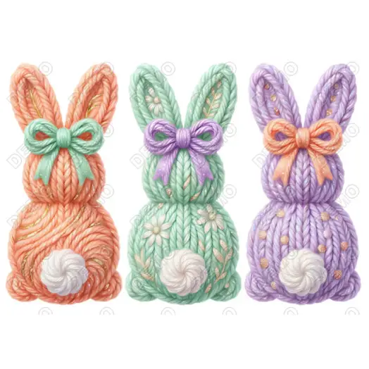 Easter Bunny DTF Iron On Transfer N8