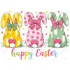 Easter Bunny DTF Iron On Transfer N98