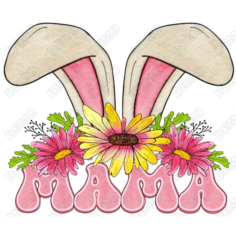Easter Bunny Mama  DTF Iron On Transfer