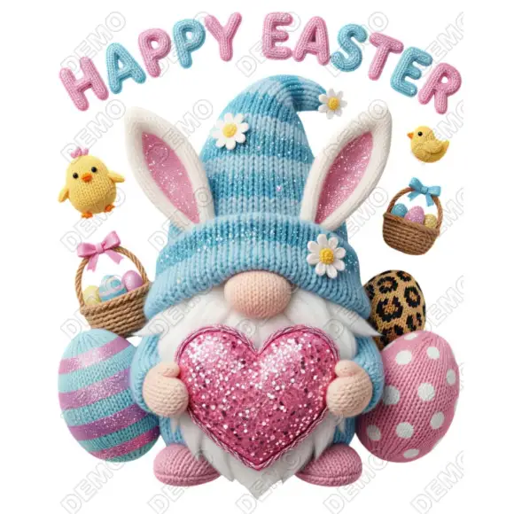 Easter Gnome DTF Iron On Transfer
