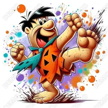 Fred Flintstone DTF  Iron on Transfer  