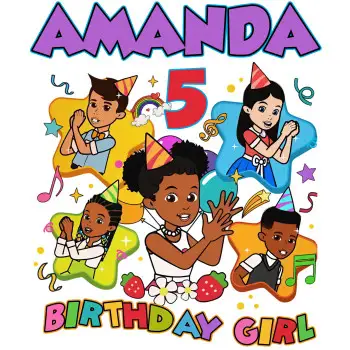 Gracies Corner Birthday Custom DTF Shirt Iron on Transfer 