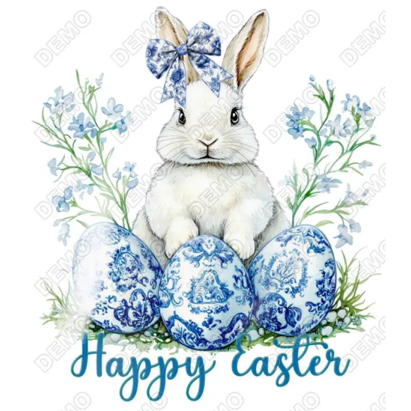 Happy Easter Bunny  DTF Iron On Transfer N5