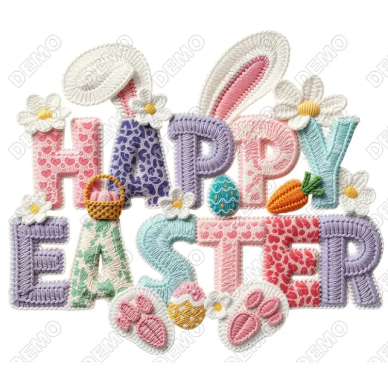 Happy Easter Bunny DTF Iron On Transfer N88