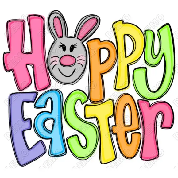 Happy Easter DTF  Iron on Transfer N8