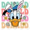 Happy Easter  Donald Duck  DTF Iron On Transfer