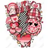Happy Valentine  DTF  Shirt Iron on  Transfer N83