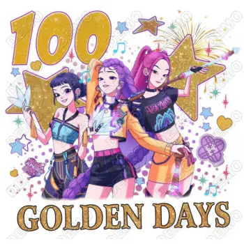 KPop Demon Hunters Golden Days 100  DTF Iron on Transfer 