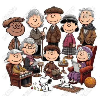 Peanuts  Gang  DTF Iron on Transfer 