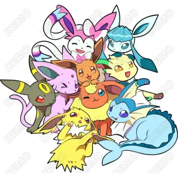 Pokemon Eeveelutions  DTF  Iron on Transfer 