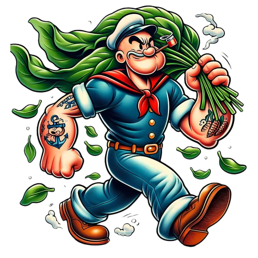 Popeye  DTF  Shirt Iron on Transfer N67