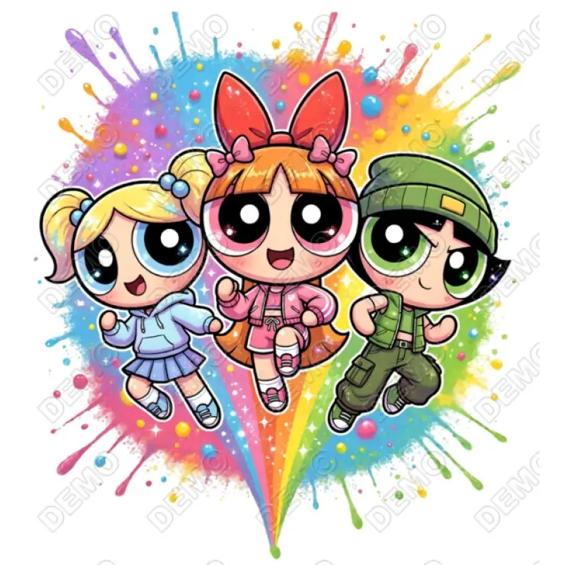 Powerpuff Girls  DTF Iron on Transfer N9