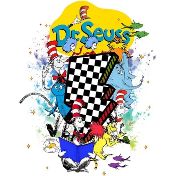 Seuss Reading  DTF  Shirt Iron on  Transfer