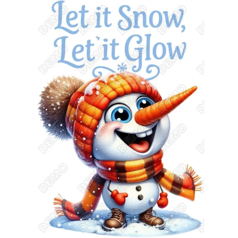 Snowman   DTF  Iron on Transfer N3